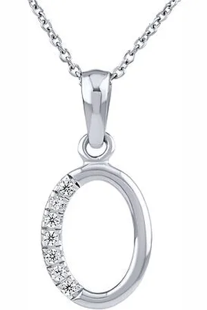 Silvego Stříbrný náhrdelník s přívěskem písmene O s Brilliance Zirconia ZT191003NO