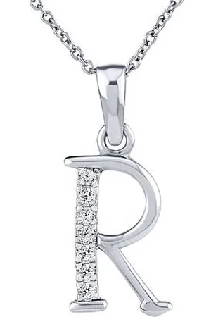 Silvego Stříbrný náhrdelník s přívěskem písmene R s Brilliance Zirconia ZT191003NR