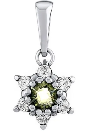 Silvego Stříbrný přívěsek Leana s přírodním vltavínem a Brilliance Zirconia JSW1001SVL