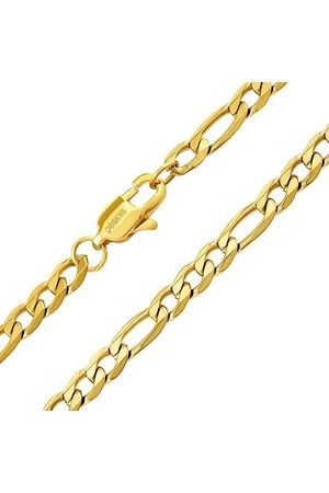 Silvego Pozlacený náhrdelník Figaro z chirurgické oceli 3,7 mm KMM237458NGP