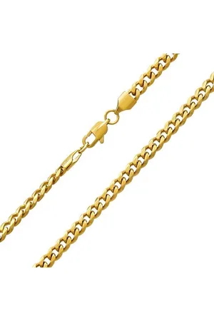 Silvego Pánský náhrdelník CURB z chirurgické oceli pozlacený 18K zlatem - 5mm RRCN0132GP