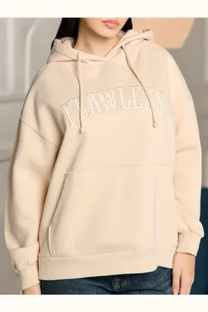 Sinsay Mikina s kapucí a vyšívaným nápisem