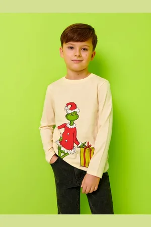 Sinsay Tričko s dlouhými rukávy Grinch