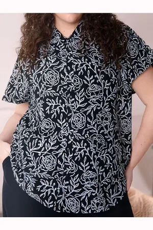 Sinsay Květovaná košilová halenka PLUS SIZE
