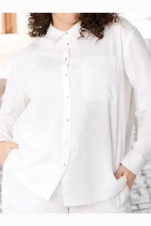 Sinsay Košile s příměsí lnu PLUS SIZE