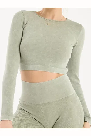 Sinsay Crop top s dlouhými rukávy