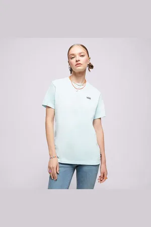 Vans Left Chest Logo Tee Em Modrá