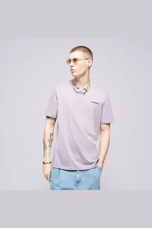 Timberland Small Logo Print Tee Modrá