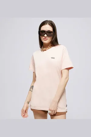 Vans Left Chest Logo Tee Em Růžová
