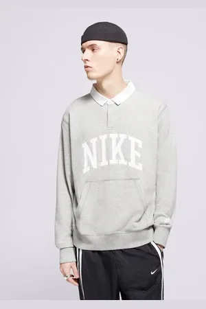 Nike M Nk Club Hbr Ft Ls Tričko Šedá
