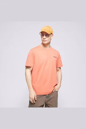 Timberland Small Logo Print Tee Červená