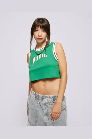 PUMA Graphic Cropped Zelená