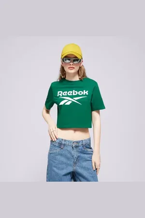 Reebok Identity Big Logo Crop Tee Zelená