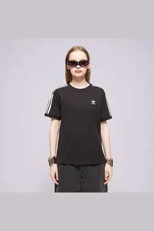adidas 3 Stripe Tee Černá