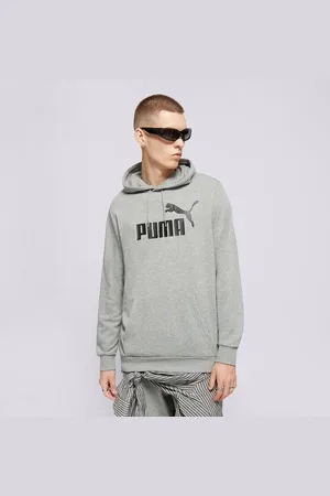 PUMA Ess Big Logo Hoodie Šedá