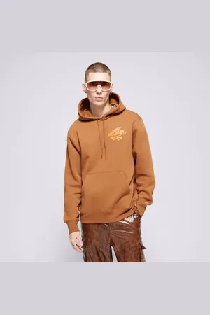 Nike S Kapucí M Nk Club Bb Po Hoodie Nvlty Hnědá