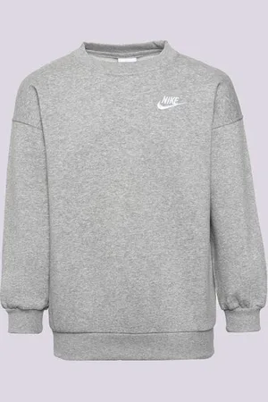 Nike G Nsw Club Flc Ovrszd Crew Lbr Girl Šedá