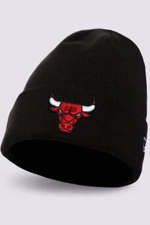 New Era Essential Cuff Knit Bulls Chicago Bulls Černá