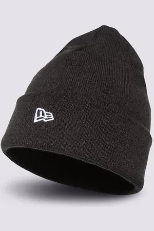 New Era Cuff Knit Blk Blk Černá