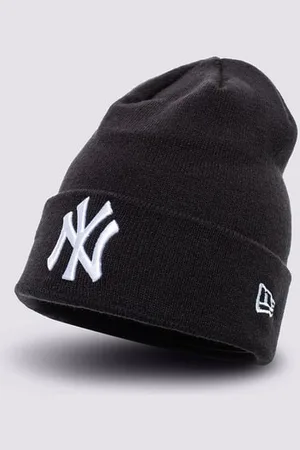 New Era Mlb Cuff Knit Nyy Blk New York Yankees Černá