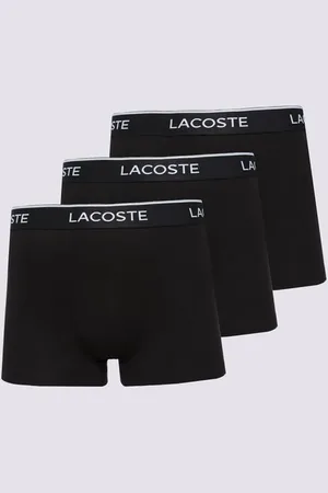 Lacoste 3 Pack Boxer Shorts Černá