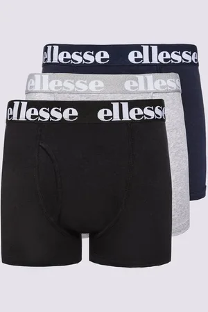 Ellesse Trenky Hali 3Pk Boxers Blk/grey/navy Vícebarevná