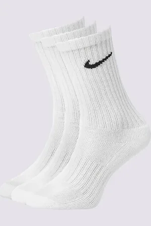 Nike 3Ppk Value Cotton Crew Bílá