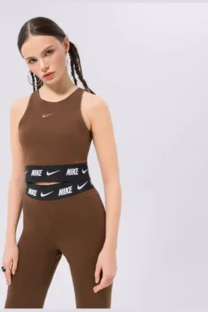 Nike Tričko Hnědá