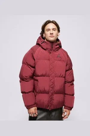 Jordan M J Essential Puffer Jacket Bordová