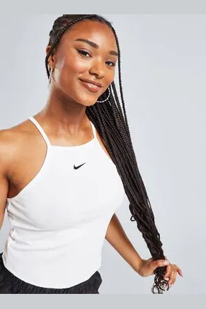 Nike W Nsw Essntl Rib Cami Tee Bílá
