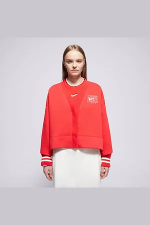 Nike Rozepínací W Nsw Phnx Crdgn Červená