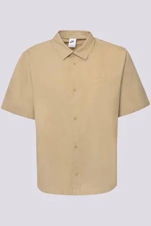 Nike M Nk Club Ss Btn Shirt Wsh Béžová