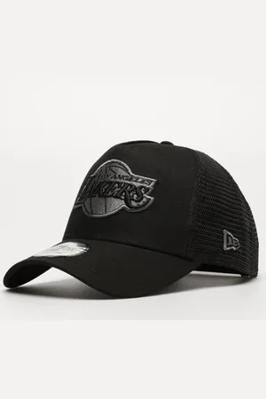 New Era Bob Logo 9Forty Trucker Lakers Los Angeles La Černá