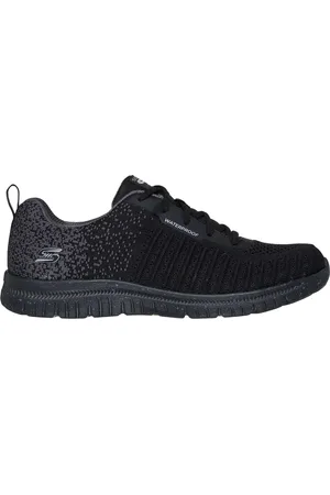 Skechers Ženy Virtue - Dryspell Teniska v Cerná/Sedá Uhlíková