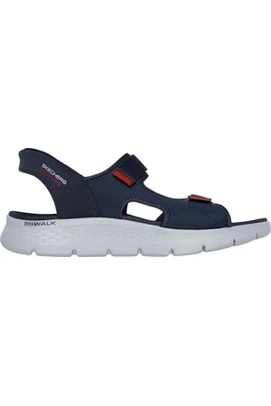 Skechers Muži Slip-ins: GO WALK Flex SD - Easy Entry Shoes v Tmave Modrá/Cervený