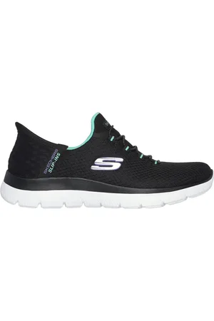 Skechers Ženy Slip-ins: Summits - Diamond Dream Shoes v Cerná/Tyrkysová