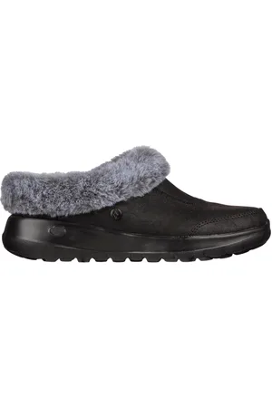 Skechers Ženy GO Lounge: On-the-GO Joy - Gratify Shoes v Černá/Šedá