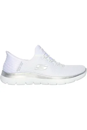 Skechers Ženy Slip-ins: Summits - Diamond Dream Shoes v Bílý/Stříbrná