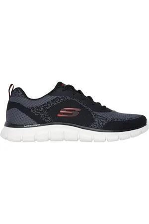 Skechers Muži Track - Glendor Shoes v Černá/Červené