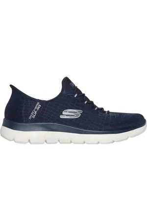 Skechers Ženy Slip-ins: Summits - Classy Night Shoes v Tmave Modrá/Stríbrná