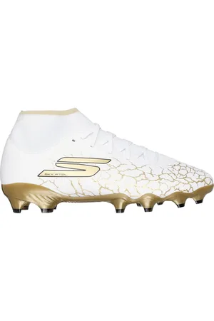 Skechers SKX_1.5 High Academy FG Shoes v Bílý/Černá/Zlatá Barva