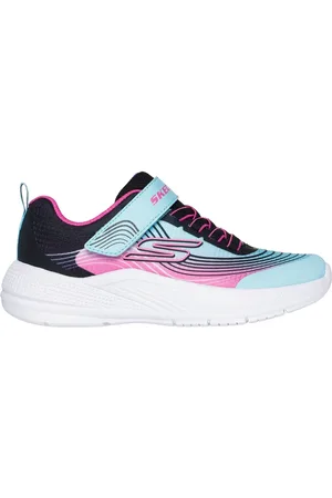 Skechers Dívky Microspec Advance Shoes v Aqua /Fialová