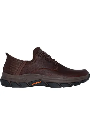 Skechers Muži Slip-ins: Respected - Garville Shoes v Červené/Hnědý
