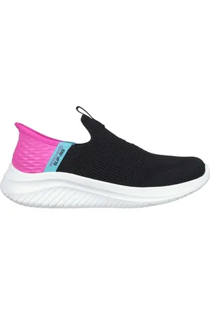 Skechers Dívky Slip-Ins: Ultra Flex 3.0 - Fresh Time Shoes v Černá/Růžový