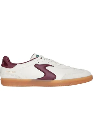 Skechers Muži Hotshot - Pyke Shoes v Přírodní Barva/Burgundské