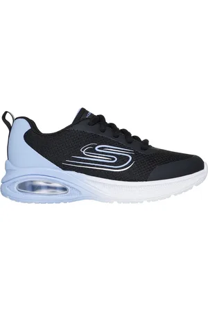 Skechers Dívky Microspec Max Advance - Triple Takeoff Shoes v Černá/ Levandule