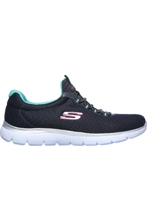 Skechers Ženy Summits Shoes v Sedá Uhlíková/Zelený