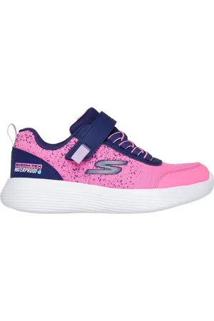 Skechers Dívky GO RUN 400 V.2 Shoes v Tmave Modrá/Syte Ruzová