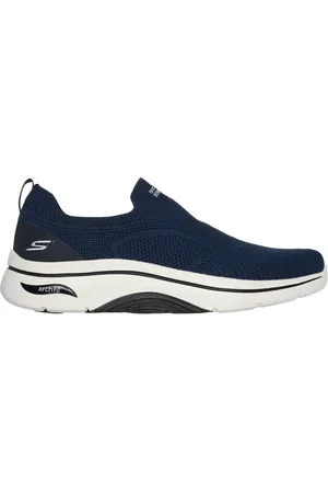 Skechers Muži GO WALK Arch Fit 2.0 - Knitted Relief Shoes v Tmave Modrá/Cerná