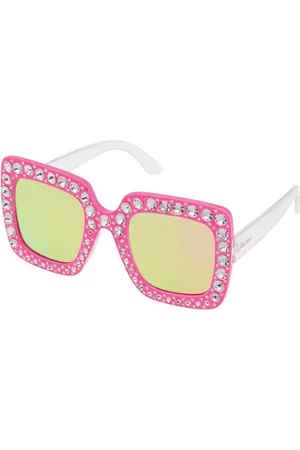 Skechers Dívky Square Rhinestone sluneční brýle v